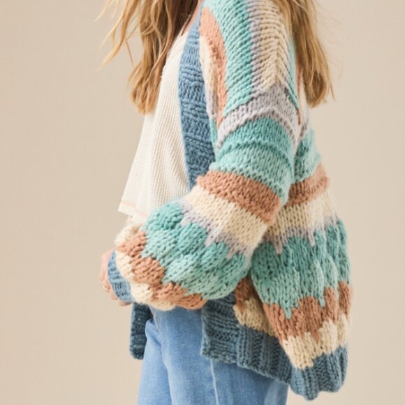 Altar'd State chunky multicolor cardigan XS - Picture 2 of 5